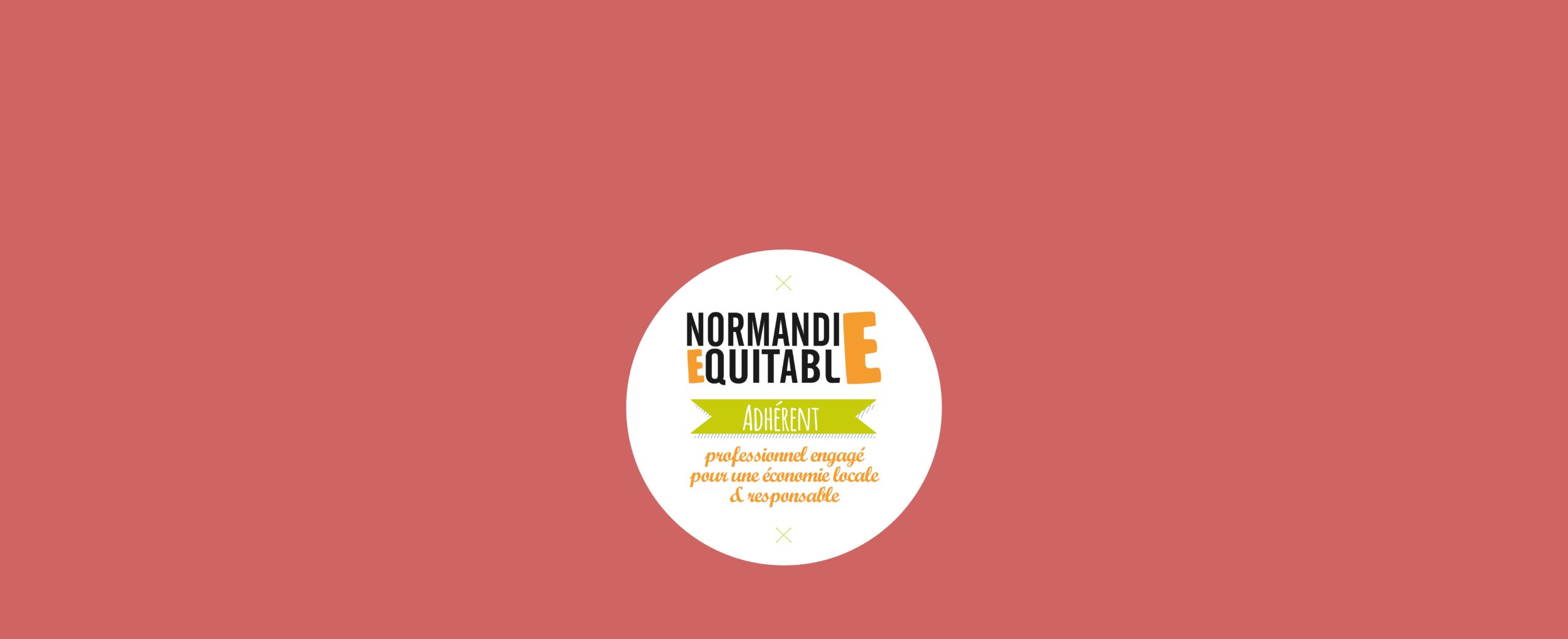 Badge d'adhérent de Normandie Equitable